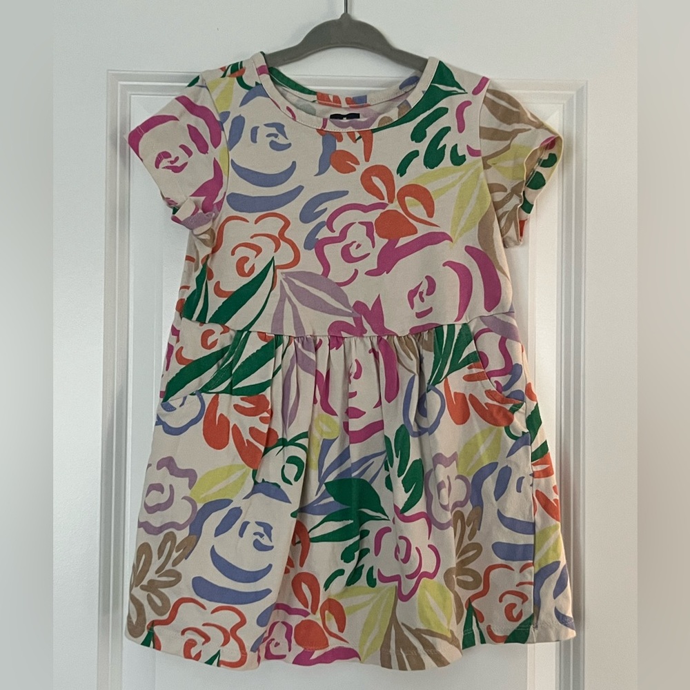 ✨ HP ✨ Gap Spring Floral Organic Cotton Skater Dress, 3T
